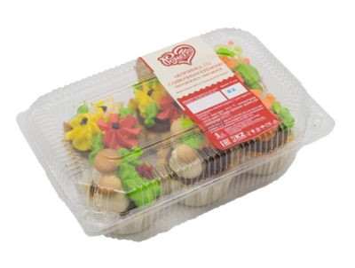 Пирожное Рометто Корзинка со сливочным кремом 270гр - фото 30936