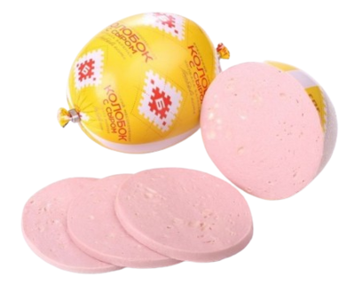 Колбаса вареная Брест Колобок с сыром кг - фото 30940