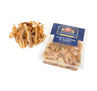 Ушки свиные Омский бекон к пиву 200гр - фото 30965