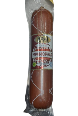 Колбаса Arai Мраморная полукопченая Халал 500гр - фото 30998