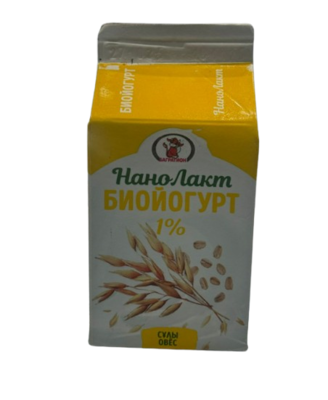 Биойогурт питьевой Нанолакт 1% овес 450гр - фото 31028