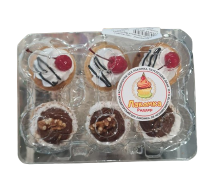 Набор пирожных Лакомка Вечеринка 6шт   - фото 31056