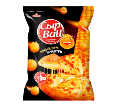 Кукурузные шарики "СырBall" со вкусом хачапури 140гр - фото 31221