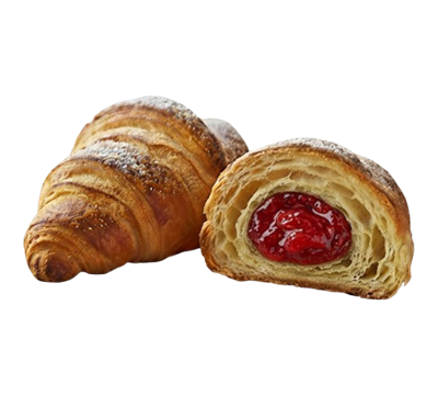 Круассан с клубникой - фото 31328