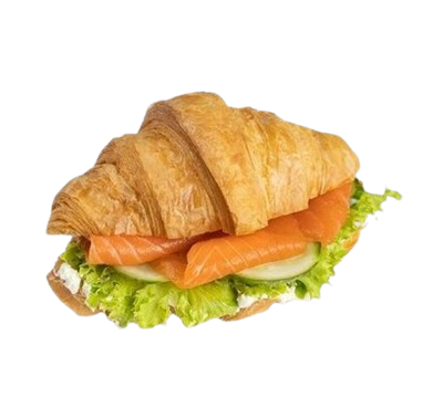 Круассан сэндвич с лососем и сыром - фото 31455