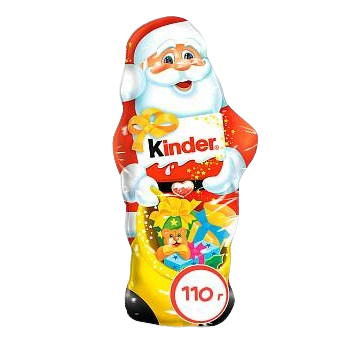 Шоколад Kinder фигурный Дед Мороз 110гр - фото 31725