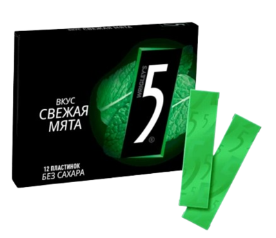 Жевательная резинка Five свежая мята 15,6гр - фото 31752