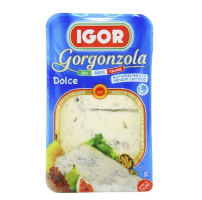 Сыр Igor Горгонзола Дольче Мягкий с голубой плеснью 48% 150гр - фото 31935