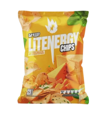 Чипсы LIT ENERGY сыр чеддер 120гр  - фото 32010