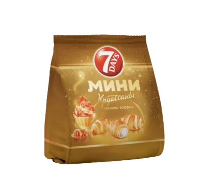 Круассаны мини 7DAYS со вкусом ваниль тоффи 265гр  - фото 32021