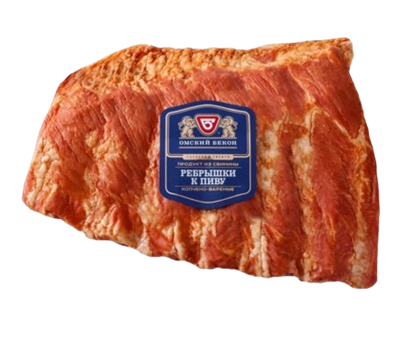 Ребрышки Омский бекон к пиву к/в кг  - фото 32034