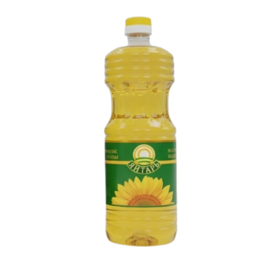 Масло Янтарь подсолнечное нерафинированное 1л - фото 32053