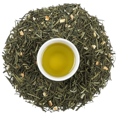 Чай зеленый с имбирем и лимоном кг - фото 32109