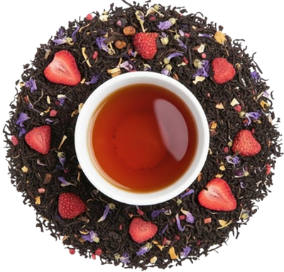 Чай черный Клубничный бергамот кг - фото 32110