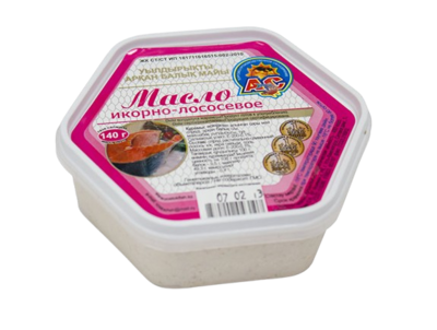 Масло АС икорно-лососевое пл/б 140гр  - фото 32313