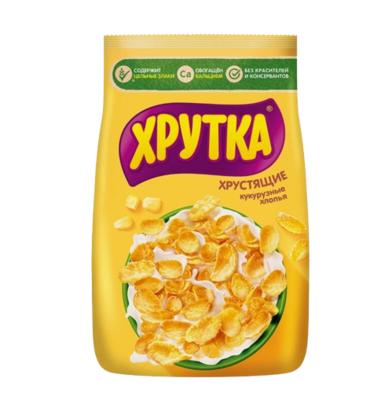 Готовый завтрак Хрутка Хлопья кукурузные 290гр - фото 32315