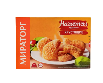 Наггетсы Мираторг куриные Хрустящие 250гр - фото 32506