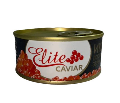 Икра Elite Caviar лососевая зернистая горбуша ж/б 95гр - фото 32549