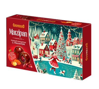 Конфеты GrondarD Темный марципан с гранатом 126гр  - фото 32674