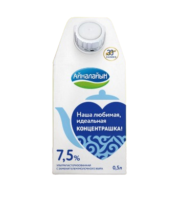 Молоко концентрированное Айналайын 7,5% 0,5л - фото 32777
