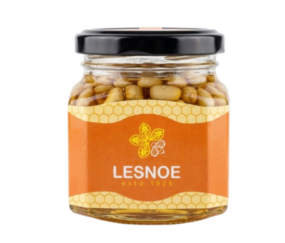 Мед с кедровым орехом и сосновыми шишками 300гр - фото 32876