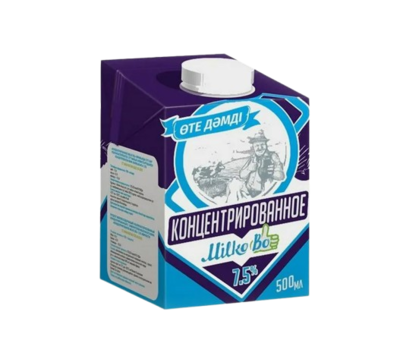 Молоко концентрированное MilkoВо 7,5% 500мл - фото 32911
