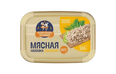 Намазка ИФ мясная с зеленью 150гр - фото 32958