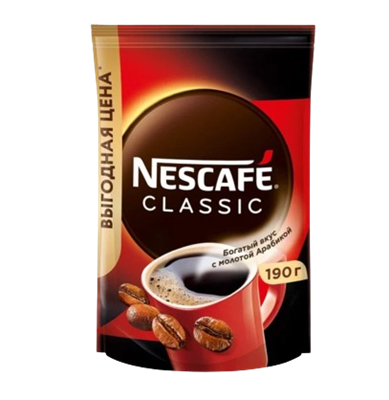 Кофе Нескафе классик пакет 190гр  - фото 33078