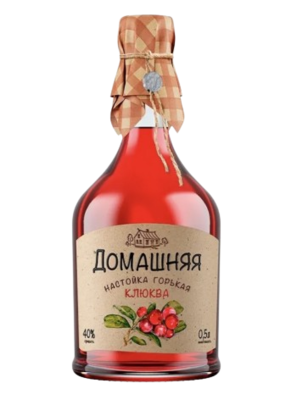 Настойка Домашняя Клюква 0,5л - фото 33197