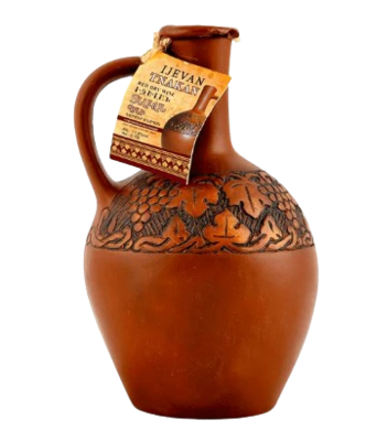 Вино IJEVAN Тнакан красное сухое домашнее в керамической бутылке 0,75л - фото 33205