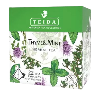 Чай TEIDA Чабрец и мята 55гр  - фото 33236