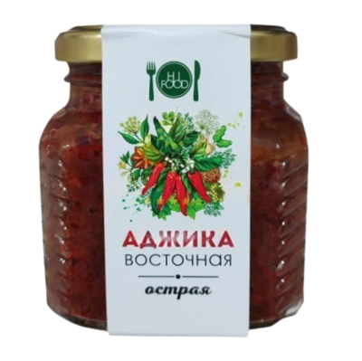 Приправа HiFood Аджика Восточная острая 250гр  - фото 33246