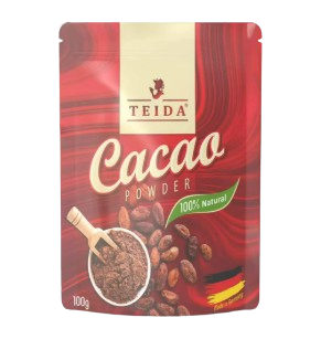 Какао порошок TEIDA алкализованный 100гр  - фото 33307