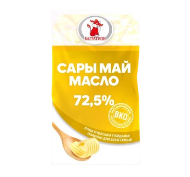 Масло Крестьянское Багратион сливочное флоу-пак 180гр - фото 33339