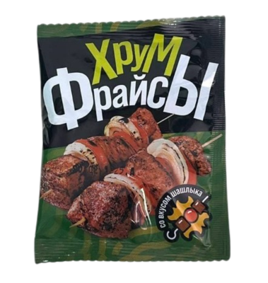 Снеки макаронные Хрум фрайсы со вкусом шашлыка 15гр - фото 33385
