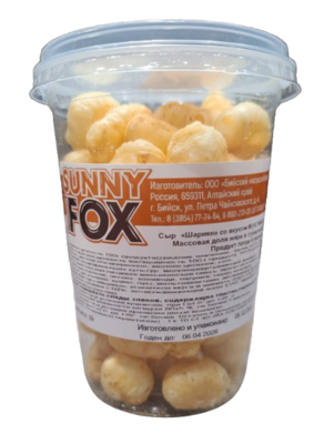 Сыр сухой Synny fox "Шарики" мексиканская смесь 65г - фото 33564