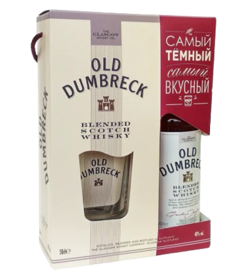 Виски Old Dumbreck GB+стакан 0,5л - фото 33726