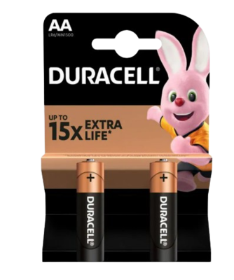 Батарейки Duracell AA 2шт - фото 33806