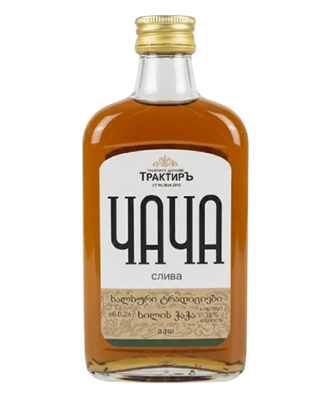 Бренди Трактиръ Чача Слива 38% 0,2л - фото 34160