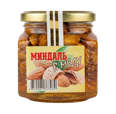 Мёд с миндалем ст/б 350 гр - фото 34212