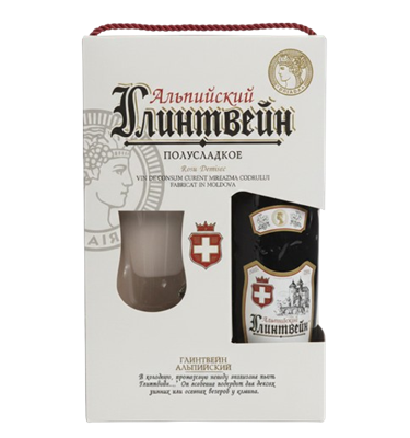 Вино Глинтвейн Альпийский Подарочный набор кр.п/сл Молдова 0,75л - фото 34325