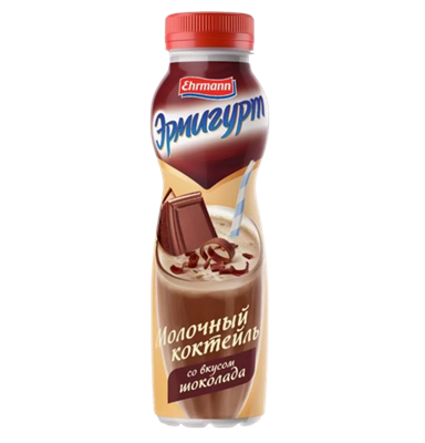 Эрмигурт коктейль молочный со вкусом шоколада 2,5 % 280 гр - фото 34386