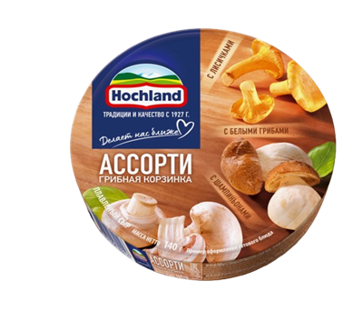 Сыр Хохланд грибная корзина 140гр шайба - фото 34416