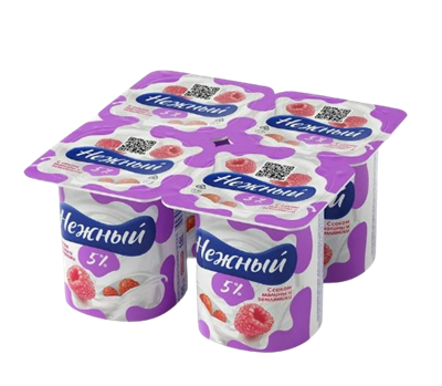 Campina Нежный 100гр жир 5% Малина-Земляника - фото 34441