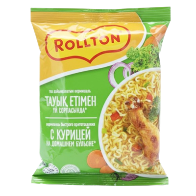 Вермишель Роллтон куриный 60гр - фото 34622