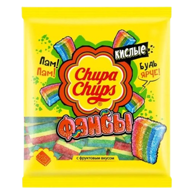 Жевательный мармелад Chupa Chups Кислые фансы 100гр - фото 34647