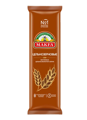 Вермишель Макфа длинная цельнозерновая 500гр - фото 34711