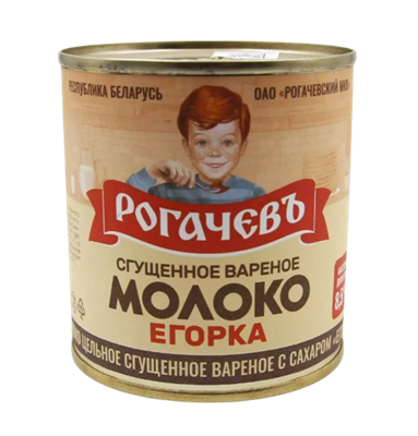 Молоко цельное сгущенное вареное Егорка с сахаром 8,5% 360гр - фото 34737