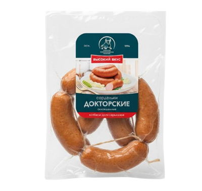 Сардельки Высокий вкус Докторские кг - фото 34787