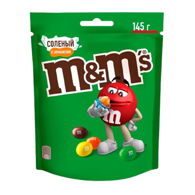 Драже M&M's с соленым арахисом 145гр - фото 34917